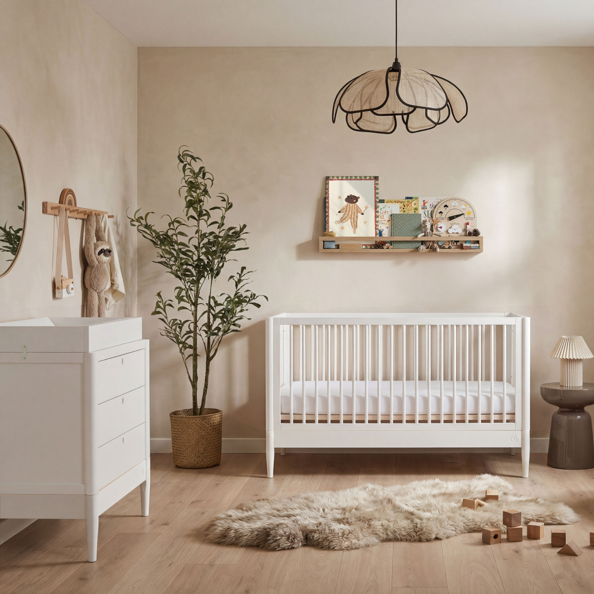 Eos Cot Bed & Dresser Room Set -