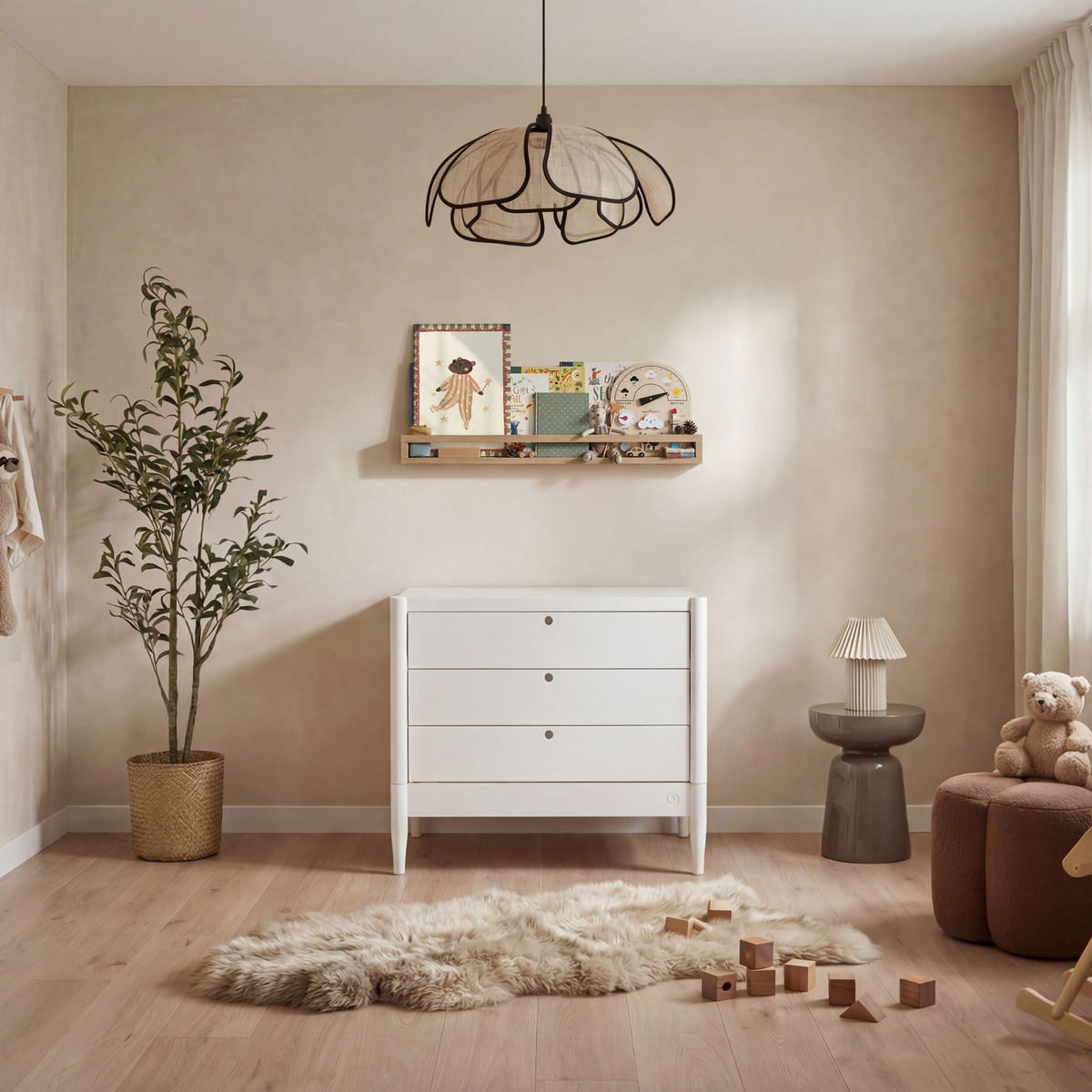 Eos Cot Bed & Dresser Room Set -