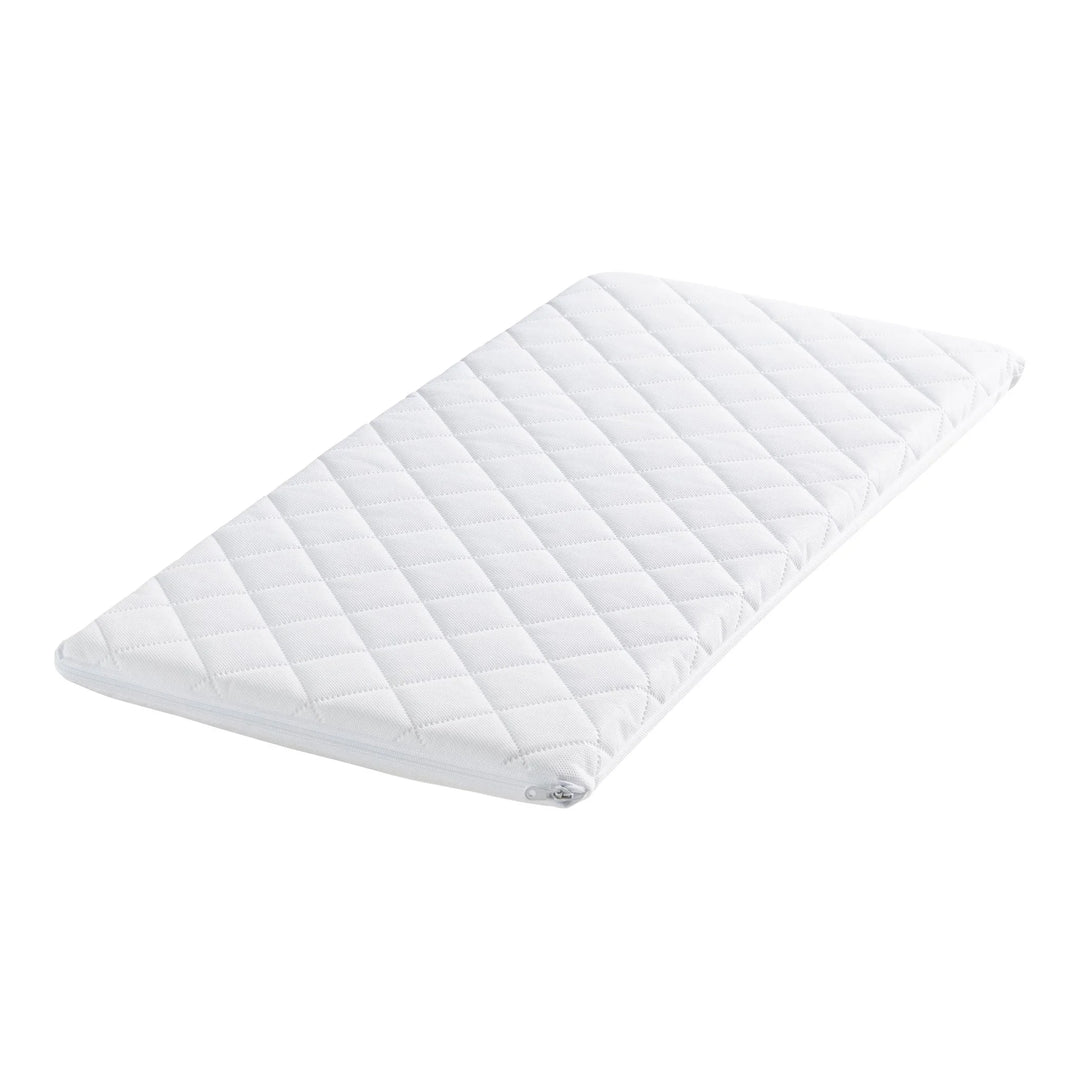 Angled image of the breathable Hera Bedside Crib Mattress