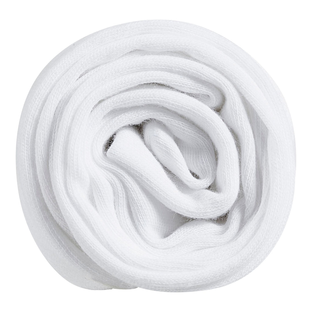 Image of a Hera Cot Bed Fitted Sheet rolled.