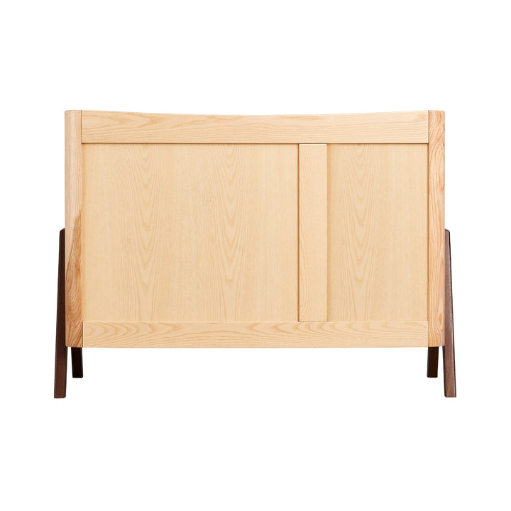Back view of Gaia Baby Hera Nursery Dresser in white natural.