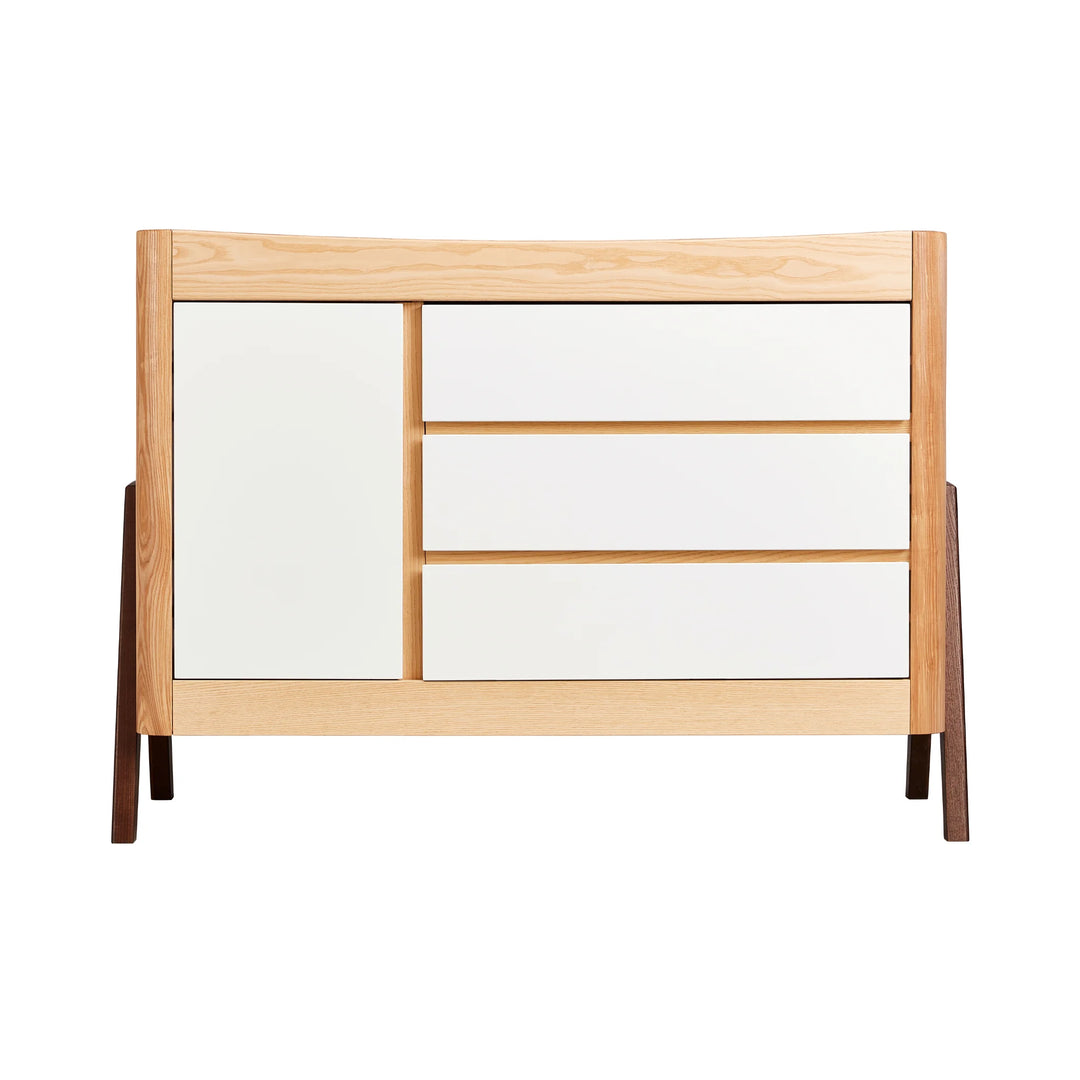 Hera Dresser made from Natural Ash Wood front view.