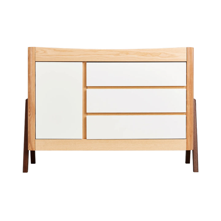 Hera Dresser made from Natural Ash Wood front view.
