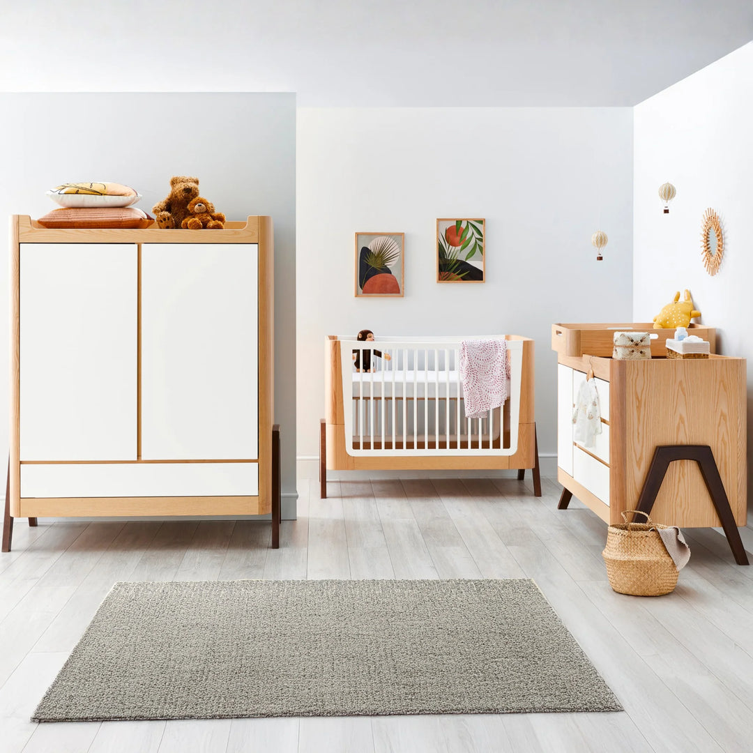 Hera Three Piece Set - Cot Bed, Dresser & Wardrobe