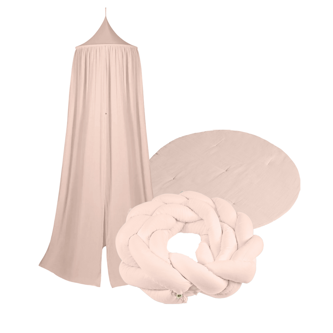 Maia Gift Set - Canopy, Braided Pillow and Play Mat