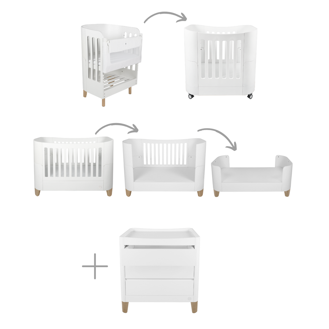 Serena All-In-One & Dresser Set