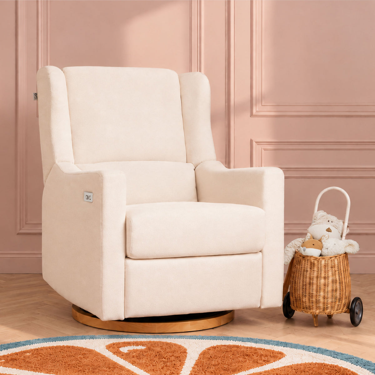 Lyra Electric Recliner Nursing Chair Oat