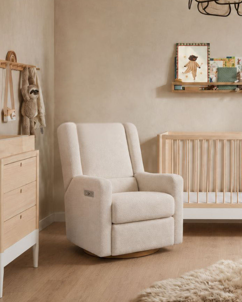 Lyra Electric Recliner Nursing Chair Oat