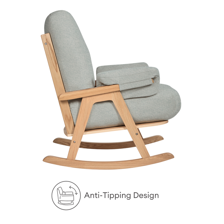 Gaia Baby Hera rocking chair anti-tipping design feature.