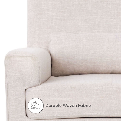 La chaise d'allaitement Gaia Baby Serena est faite de tissu tissé durable