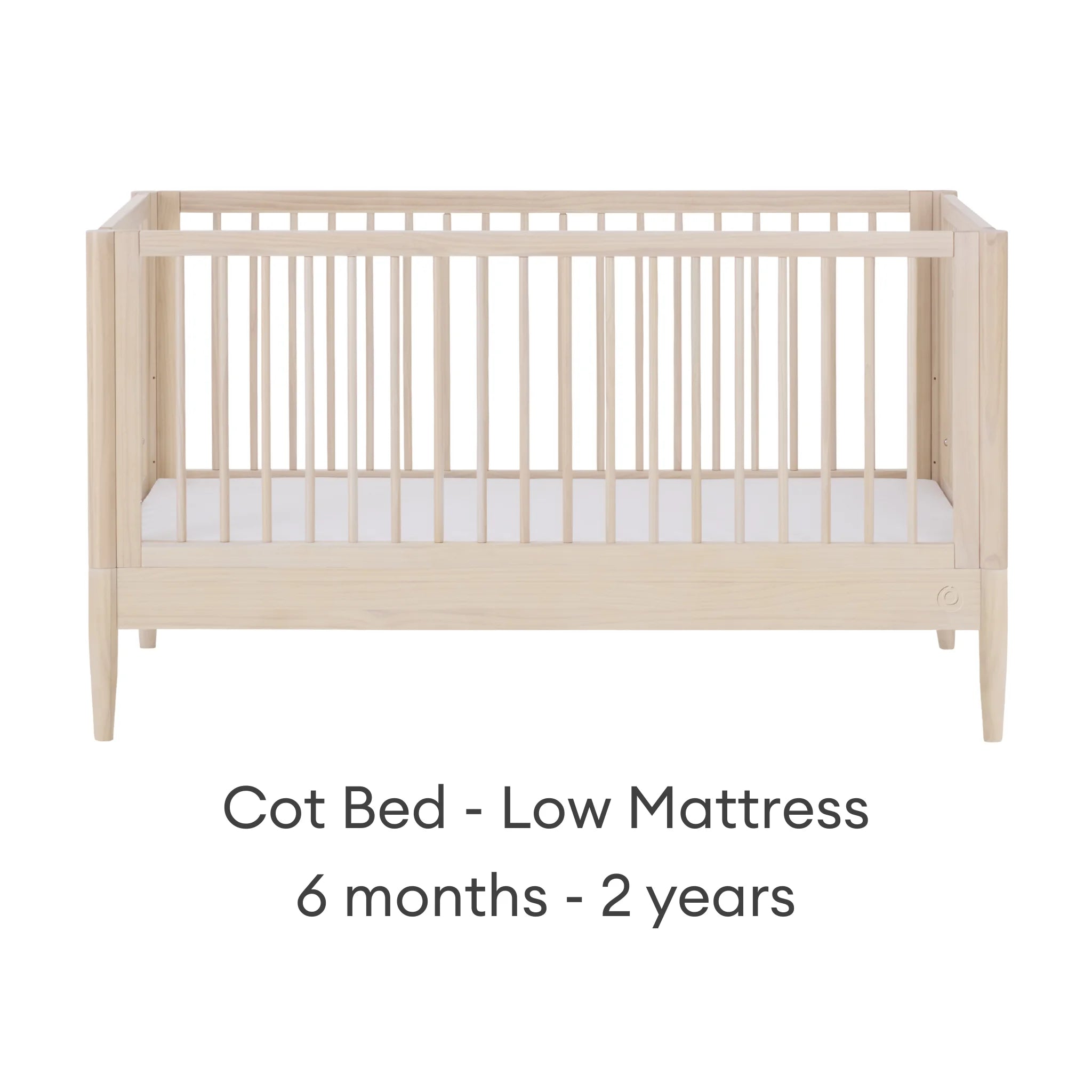 Gaia Baby EOS umwandelbares Kinderbett aus Naturholz mit niedriger Matratzeneinstellung für 6 Monate bis 2 Jahre