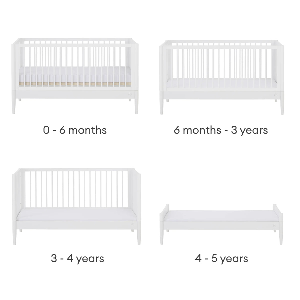 Eos Cot Bed & Dresser Room Set -
