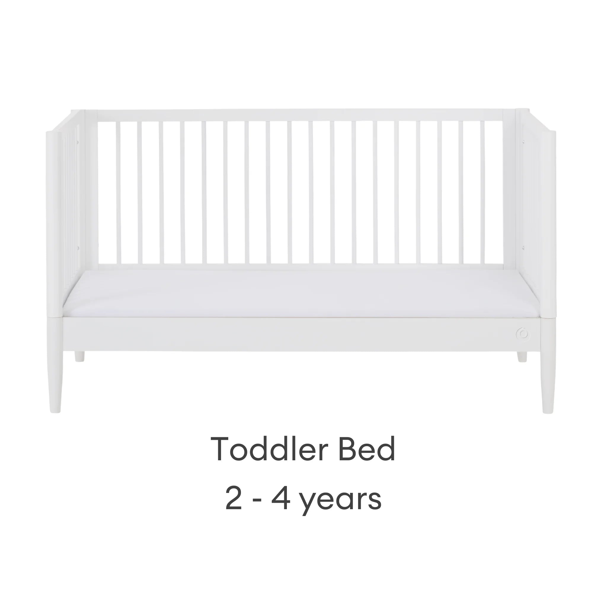 Cuna convertible Gaia Baby EOS convertida en cama infantil para niños de 2 a 4 años