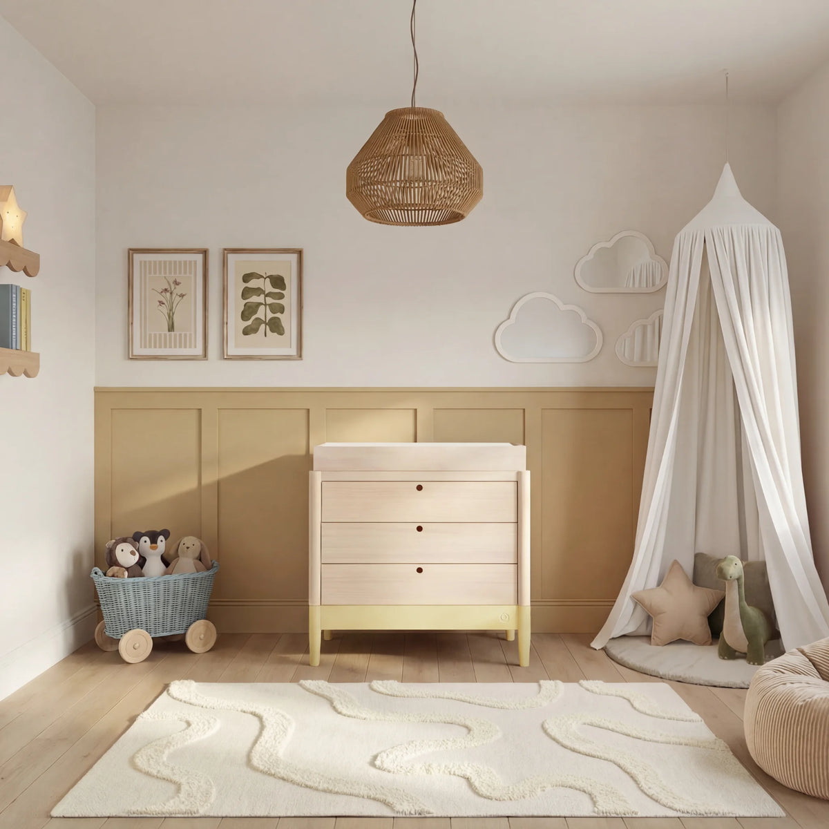 Eos Cot Bed & Dresser Room Set -