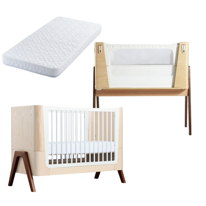 Hera Cot Bed & Bedside Crib² Bundle