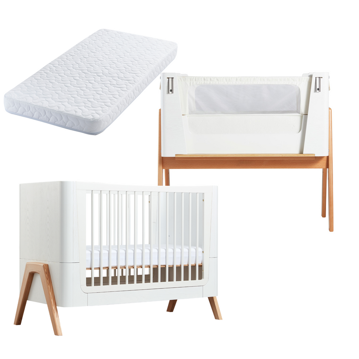 Hera Cot Bed & Bedside Crib² Bundle