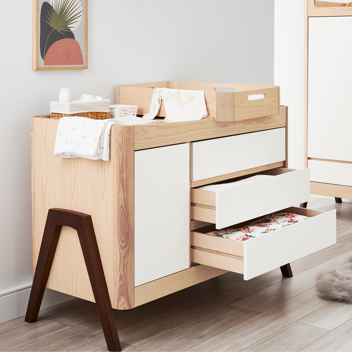 Hera Three Piece Set - Cot Bed, Dresser & Wardrobe