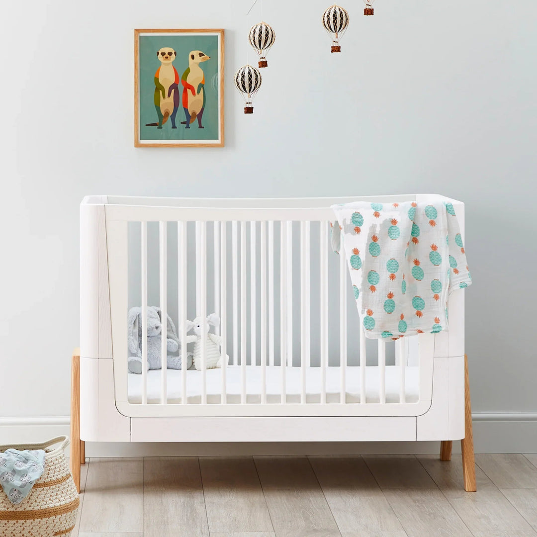 Hera Cot Bed, Dresser, Changing Station & Mattress Bundle