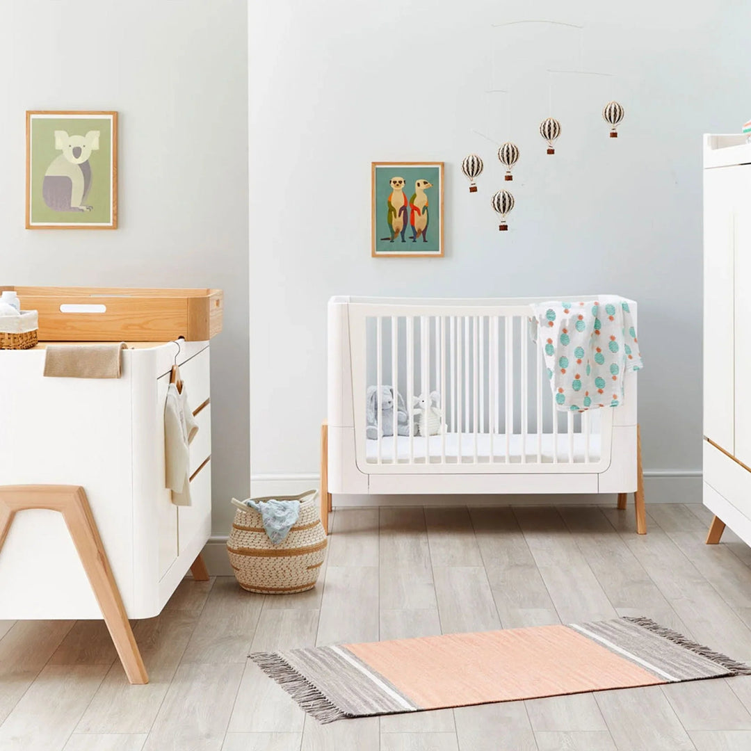 Hera Three Piece Set - Cot Bed, Dresser & Wardrobe