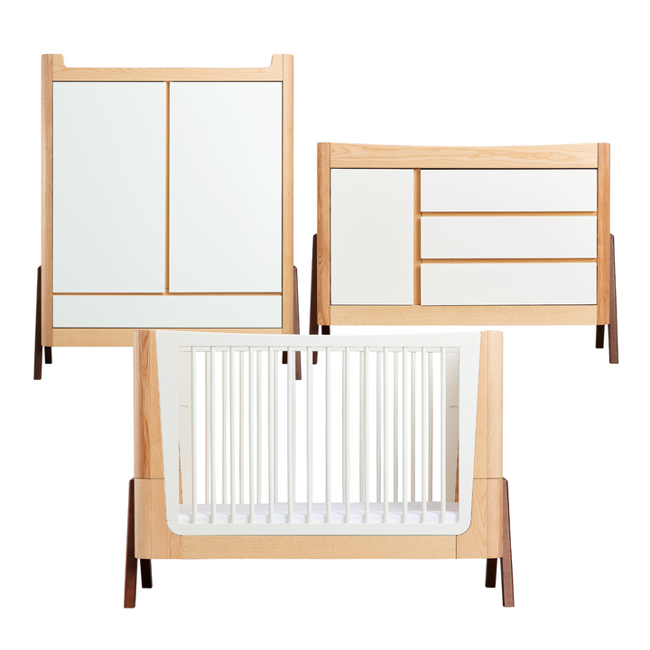 Hera Three Piece Set - Cot Bed, Dresser & Wardrobe