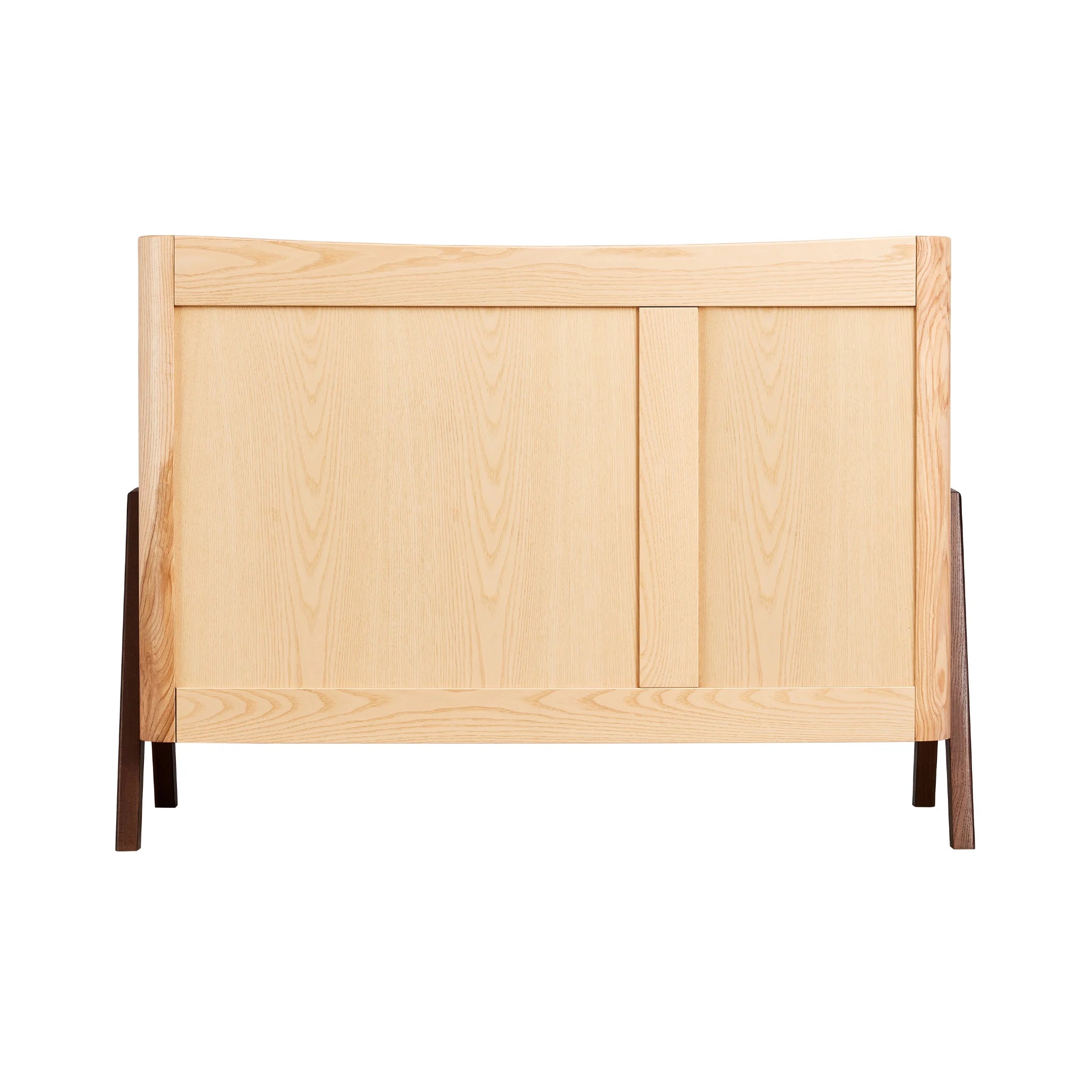 Back view of Gaia Baby Hera Nursery Dresser in white natural.