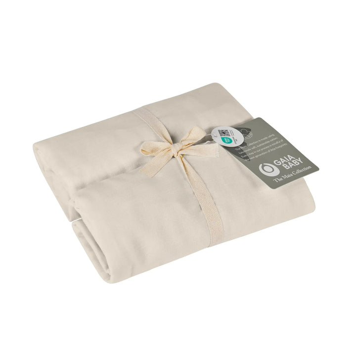 Maia Muslin Fitted Sheets Cot Bed 60x120cm - Two Pack