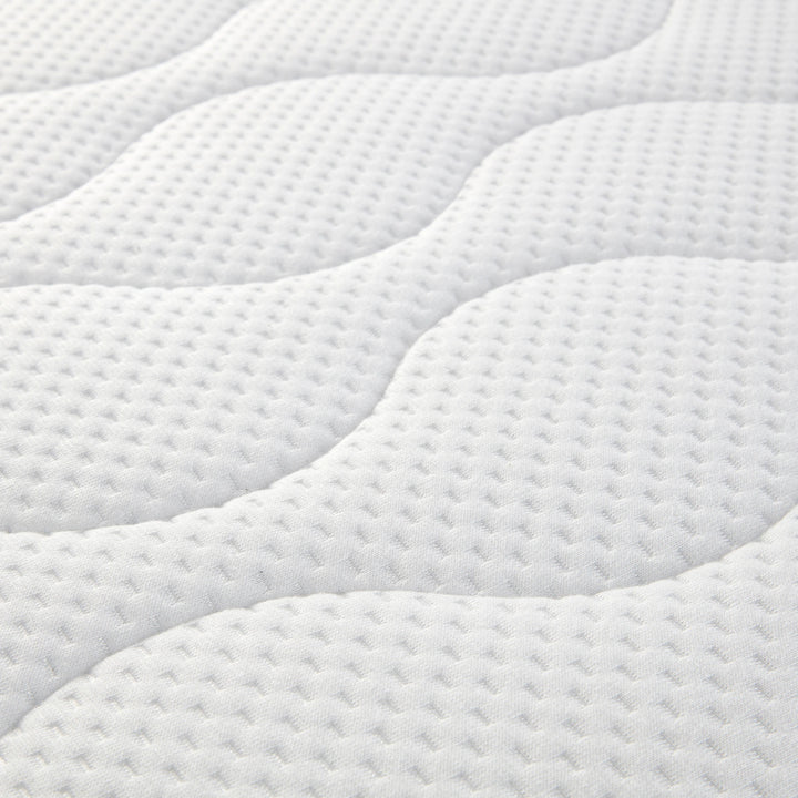 Gaia Baby Serena Mattress Product Image close up showing the quilted details of the mattress