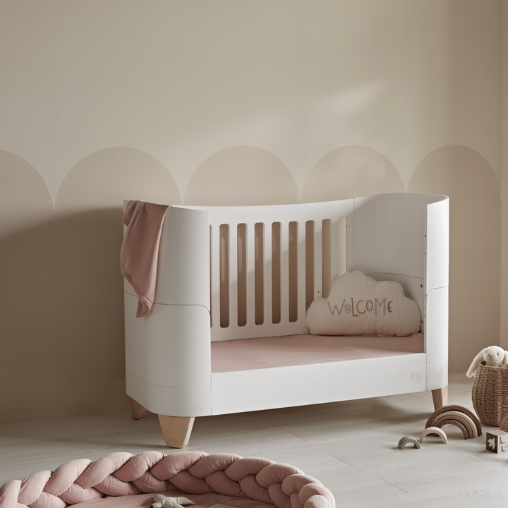 Serena Cot Bed + Bedside Crib