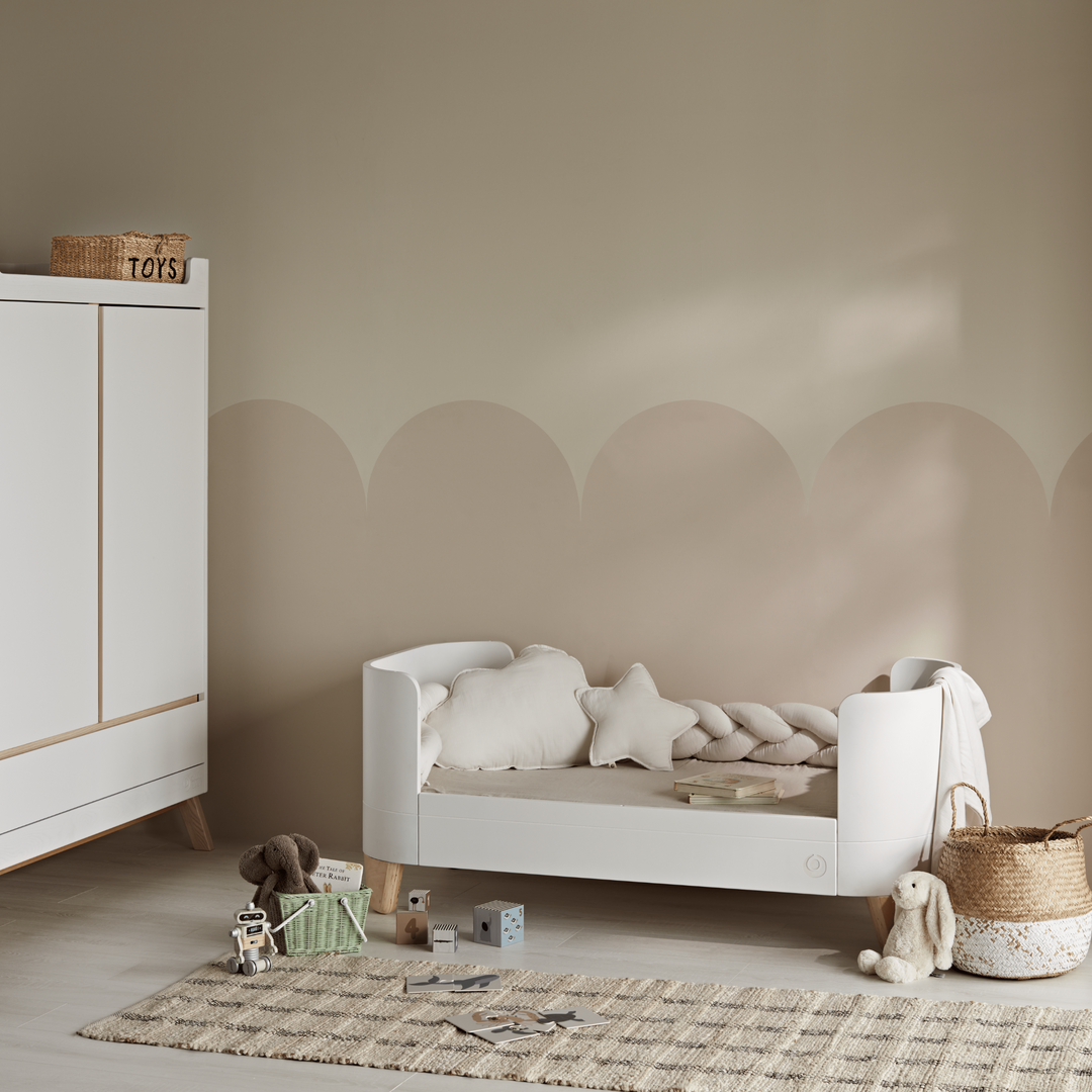 Serena Cot Bed + Bedside Crib