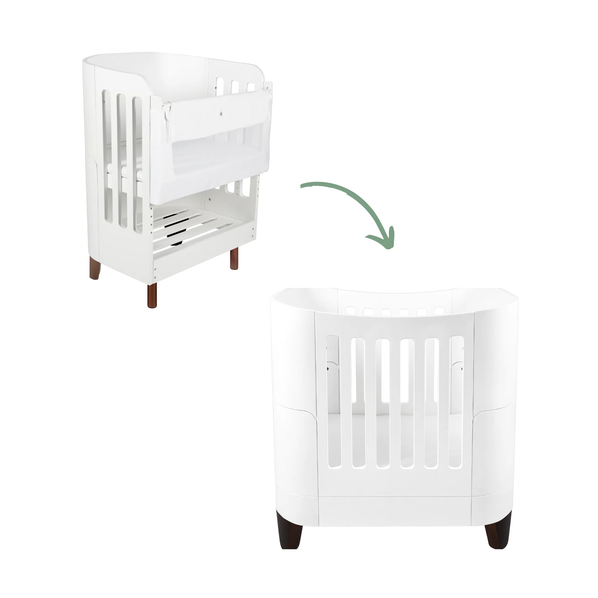 Serena Mini Cot + Bedside Crib