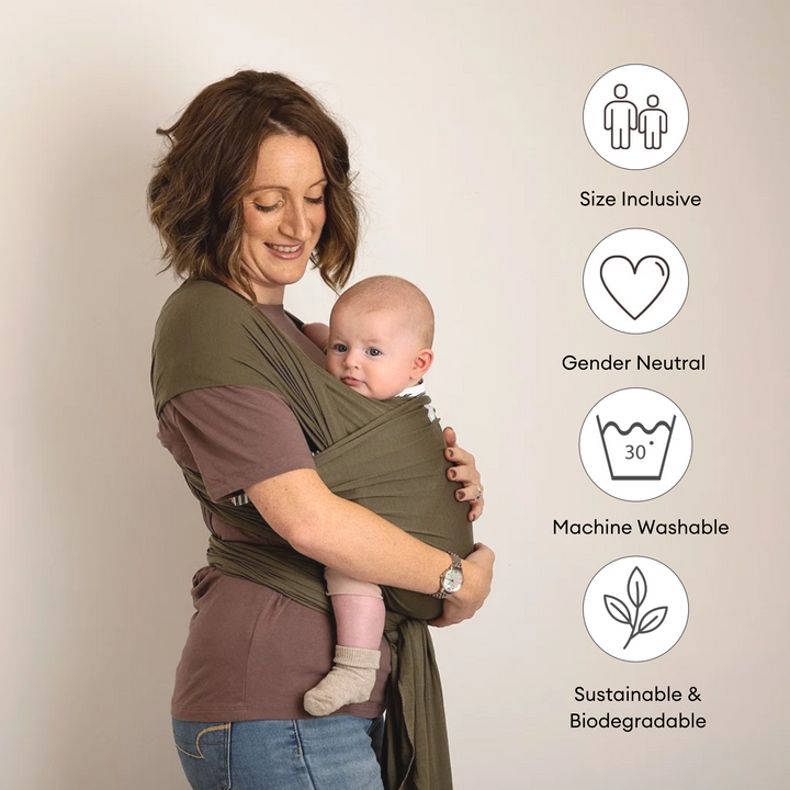 Best Organic Cotton Sling Carrier Wrap for Newborns Babies Gaia Baby