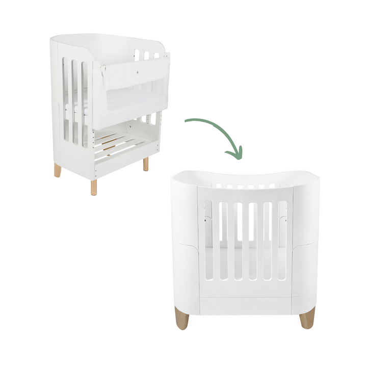 Serena Mini Cot + Bedside Crib