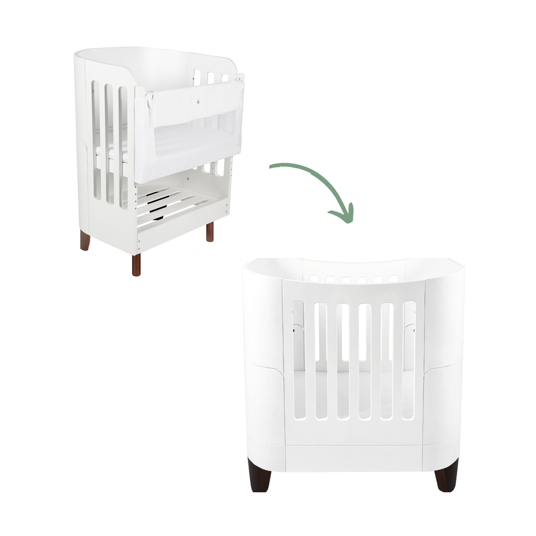 Serena Mini Cot + Bedside Crib