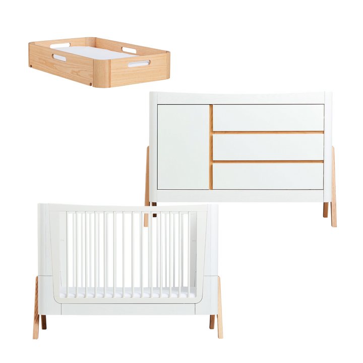 Hera Cot Bed, Dresser & Changer Set