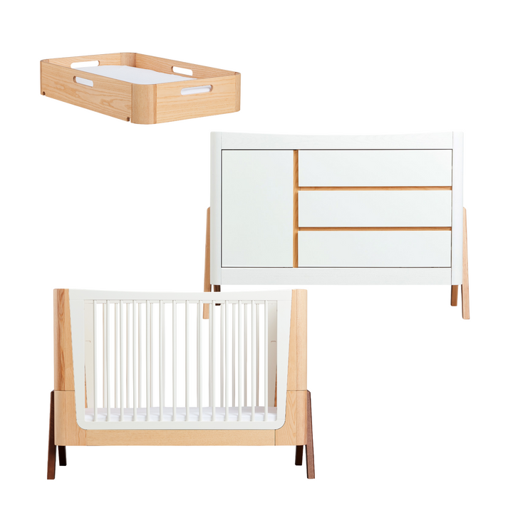 Hera Cot Bed, Dresser & Changer Set