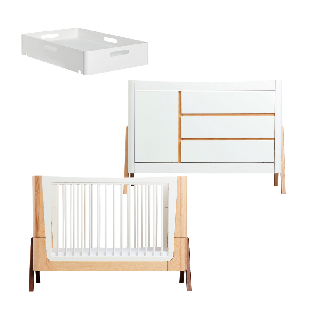 Hera Cot Bed, Dresser & Changer Set