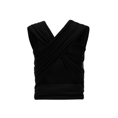 Outlet| Stretchy Baby Wrap Organic Cotton Ebony