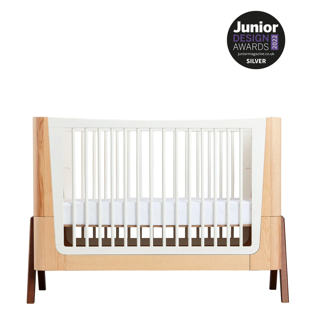 Gaia Baby Hera Convertible Cot Bed product image with the Junior Design Award 2022 Logo