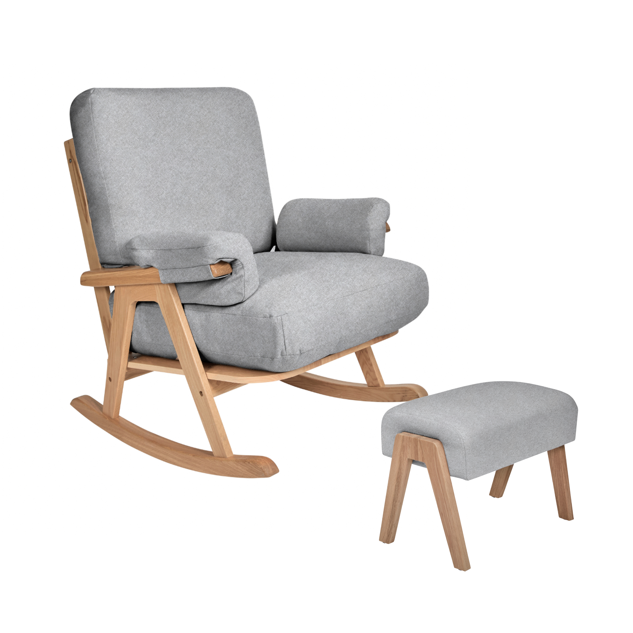 Hera Rocking Chair and Footstool Set