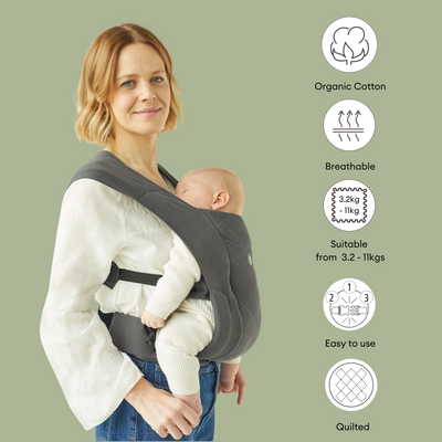 Portabebés Soft Newborn+ de algodón orgánico