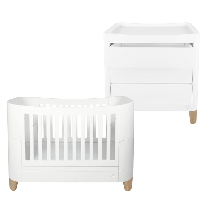 Ensemble lit bébé et commode Serena