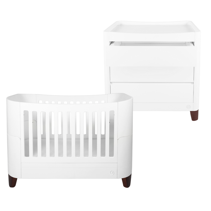 Ensemble lit bébé et commode Serena