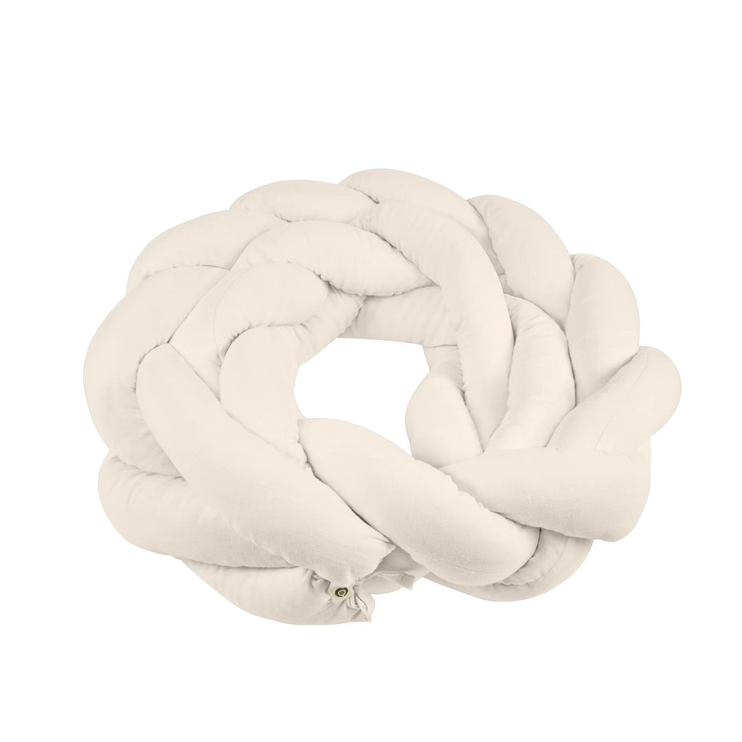 Product image of Gaia Baby Maia Muslin Braided Pillow in colour sand