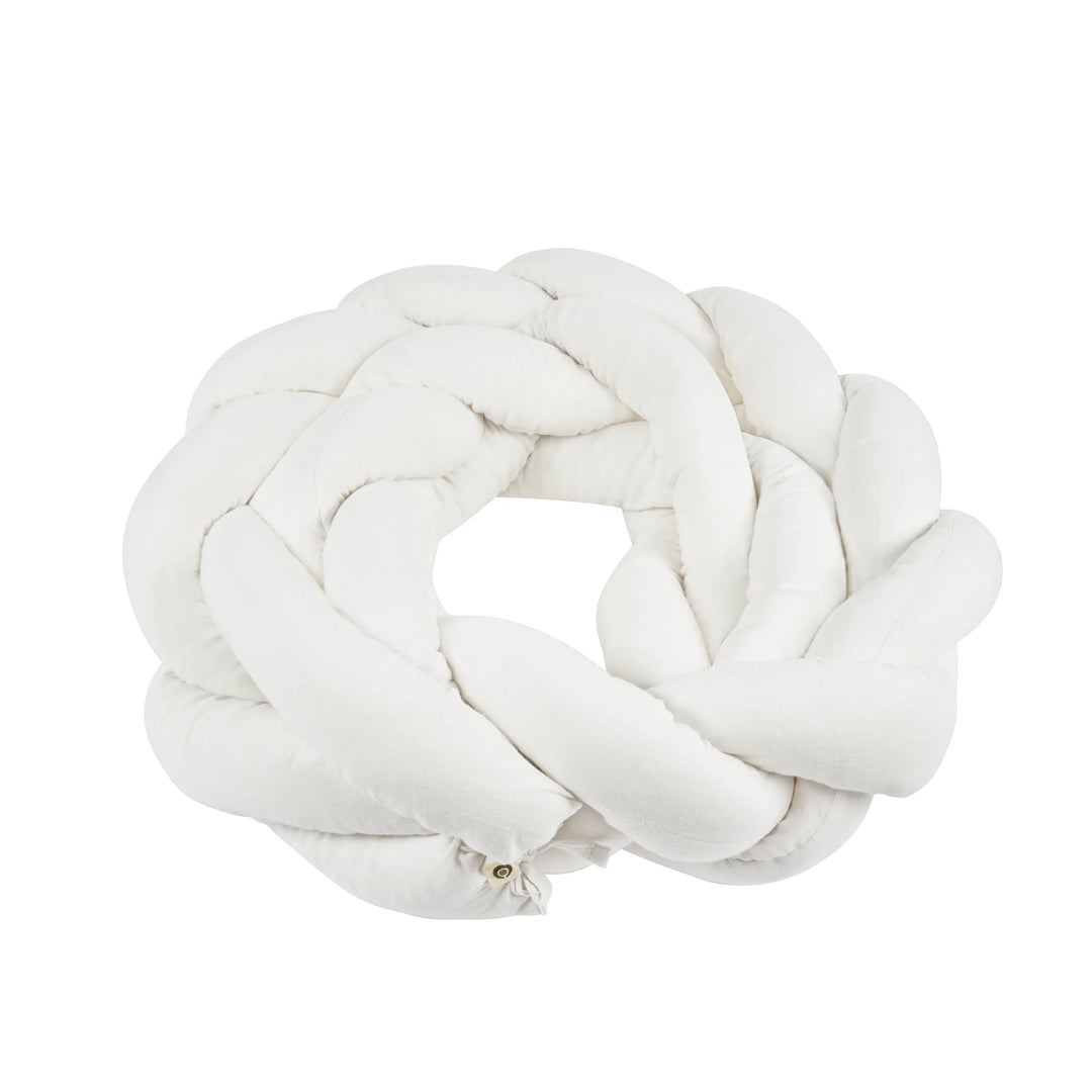 Product image of Gaia Baby Maia Muslin Braided Pillow in colour white