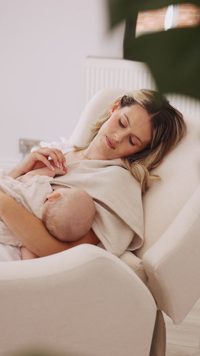 Lyra Electric Recliner Nursing Chair Oat