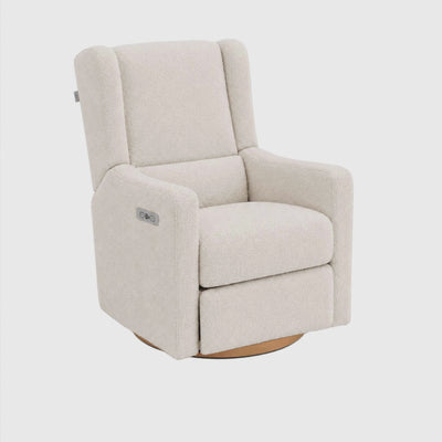Lyra Electric Recliner Nursing Chair Biscuit Boucle