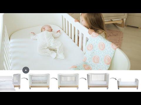 Serena Kinderbett + Mini-Kinderbett – ganz in Weiß