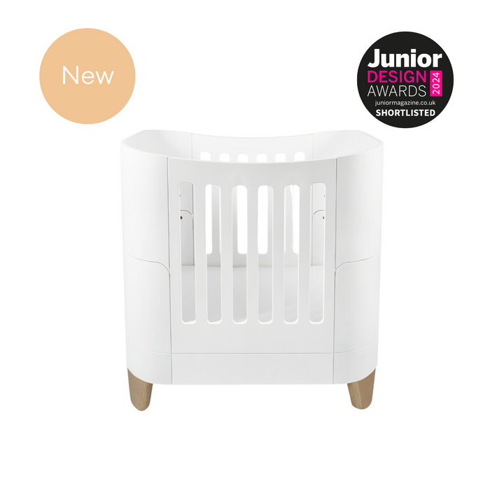 Serena Mini Cot, Dresser & Mattress Bundle